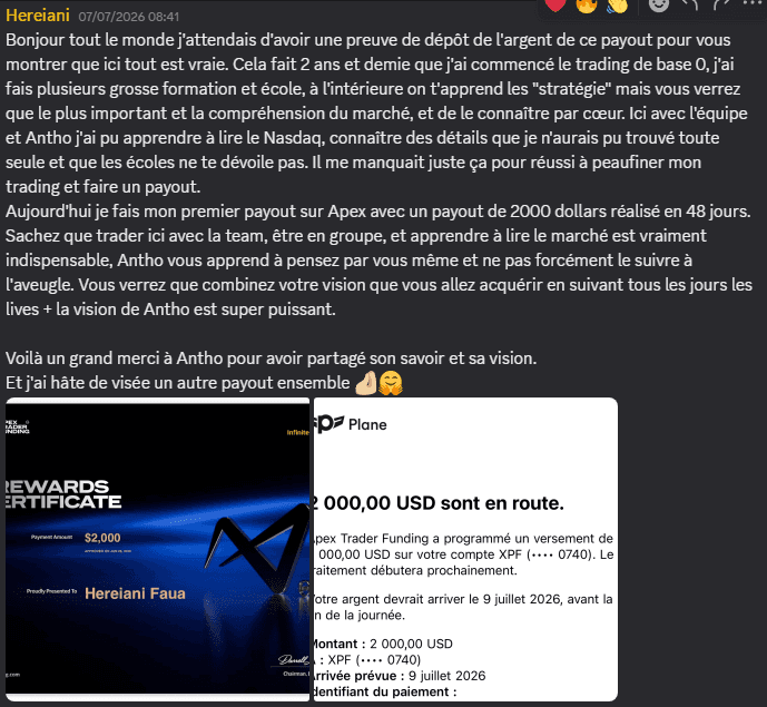 Témoignage Discord de Hereiani