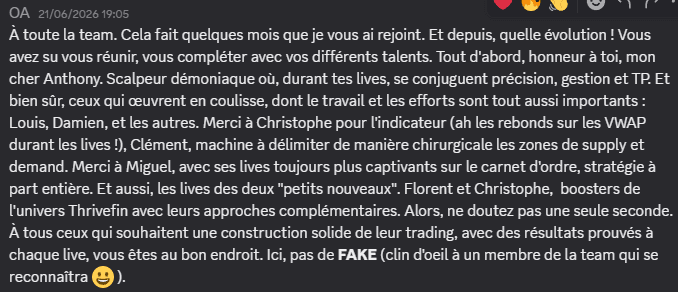 Témoignage Discord de OA
